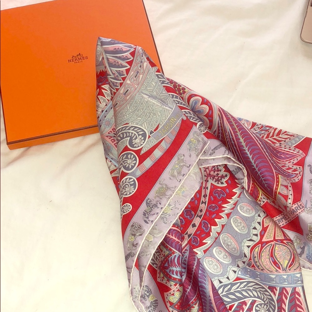 Hermès silk scarf